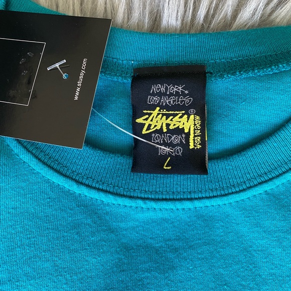 NWT Stussy Collage Tee Womens Sz.L - Picture 3 of 4